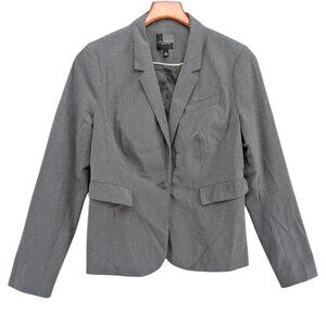 The Limited Collection Blazer Womens Grey 1 Button Single Breasted Jacket Size 8